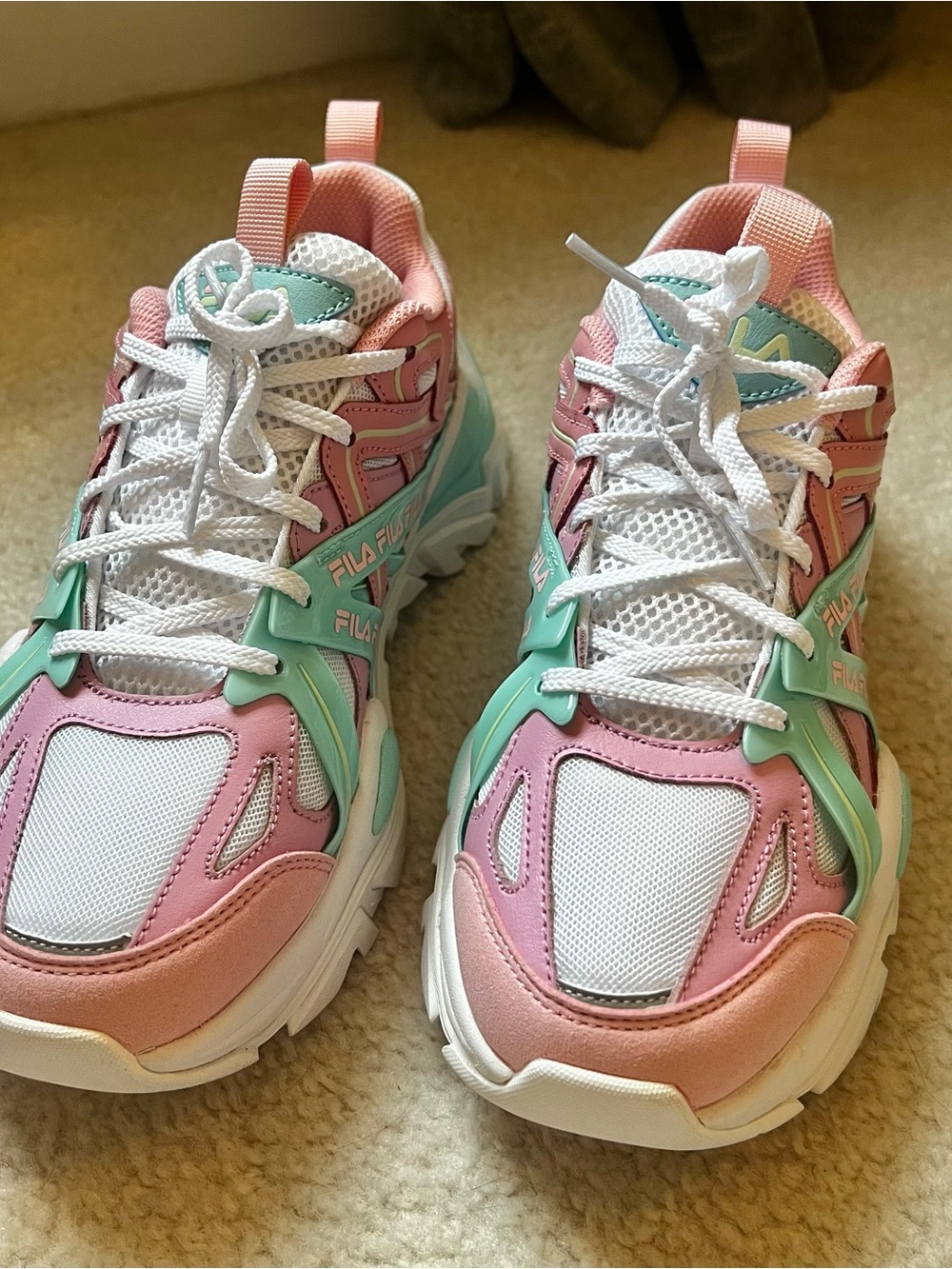 Fila Electrove 2 Pink and Mint Sneakers